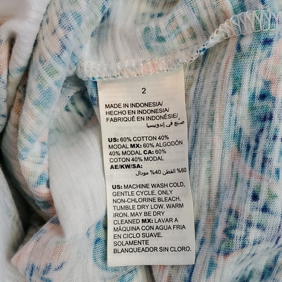 NWT Chico's Paisley Elbow Sleeve Tee - Picture 10 of 12